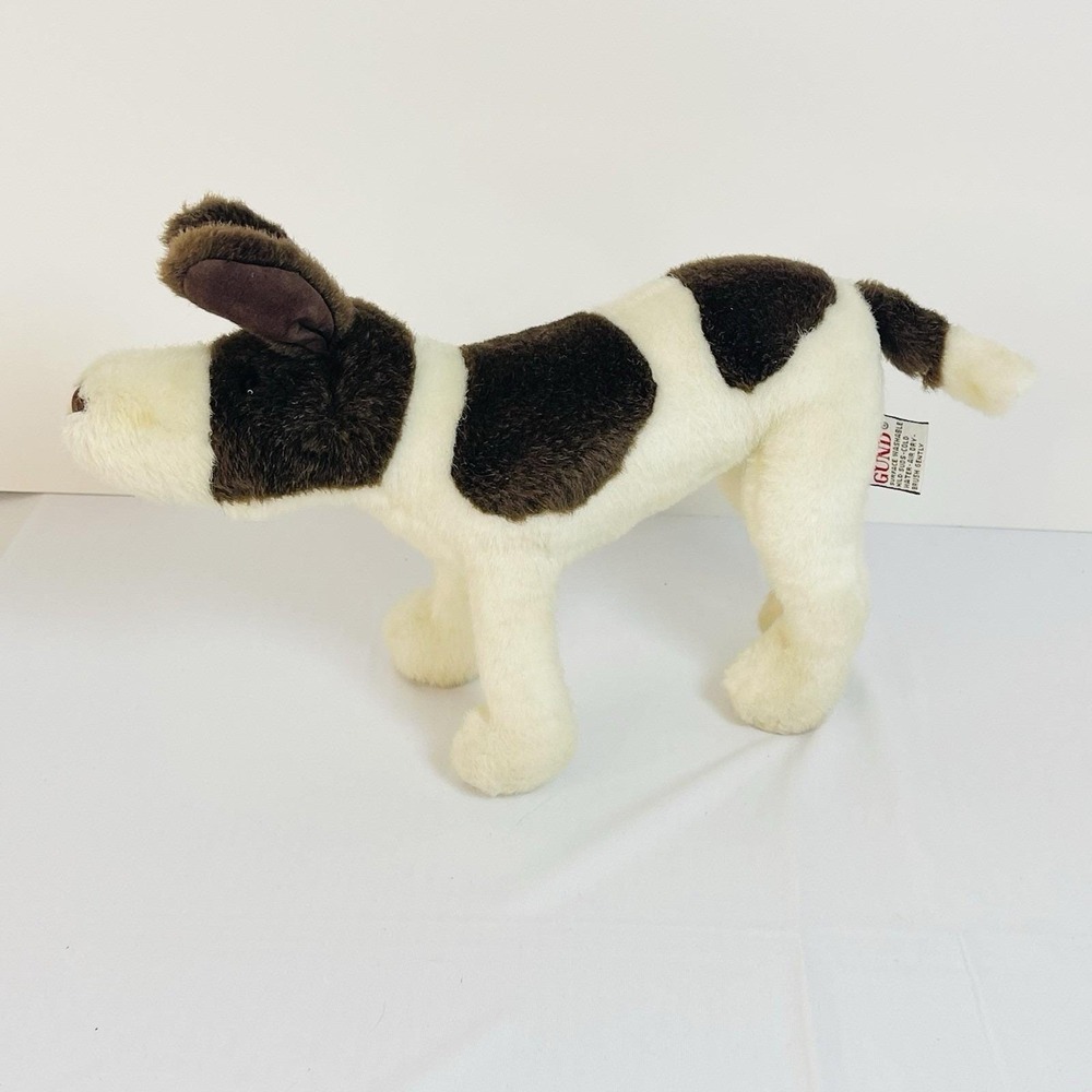1991 Gund Pointer Posable Plush Stuffed Animal Puppy Dog Bendable 12" HTF